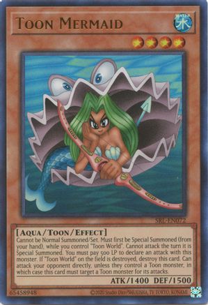 Toon Mermaid (SRL-EN072) - Spell Ruler (25th Anniversary Edition) Unlimited Spell Ruler (25th Anniversary Edition) Yugioh Single Squirtle Squad Card Shop.