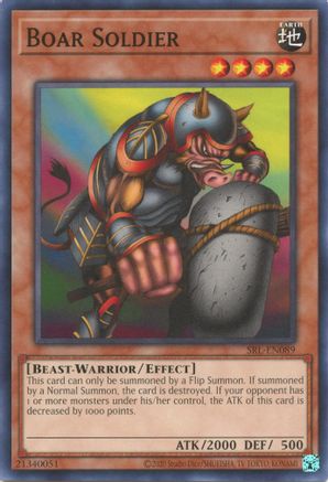 Boar Soldier (SRL-EN089) - Spell Ruler (25th Anniversary Edition) Unlimited Spell Ruler (25th Anniversary Edition) Yugioh Single Squirtle Squad Card Shop.