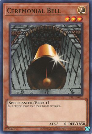 Ceremonial Bell (SRL-EN092) - Spell Ruler (25th Anniversary Edition) Unlimited Spell Ruler (25th Anniversary Edition) Yugioh Single Squirtle Squad Card Shop.