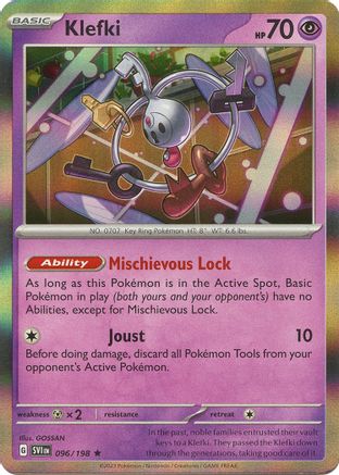 Klefki 096 - Holofoil SV01 Scarlet & Violet Base Set - Rare SV01: Scarlet & Violet Base Set Pokemon Single Squirtle Squad Card Shop.
