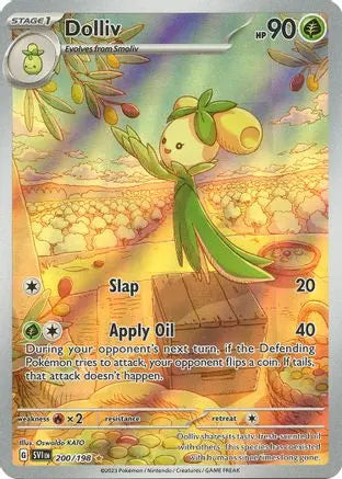 Dolliv 200/198 - Holofoil SV01 Scarlet & Violet Base Set - Illustration Rare SV01: Scarlet & Violet Base Set Pokemon Single Squirtle Squad Card Shop.