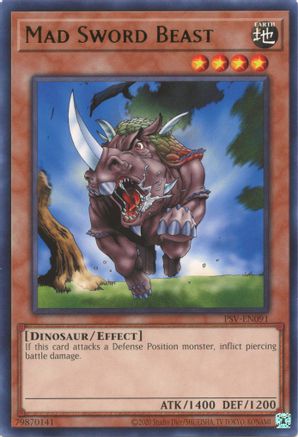 Mad Sword Beast (PSV-EN091) - Pharaoh's Servant (25th Anniversary Edition) Unlimited Pharaoh's Servant (25th Anniversary Edition) Yugioh Single Squirtle Squad Card Shop.