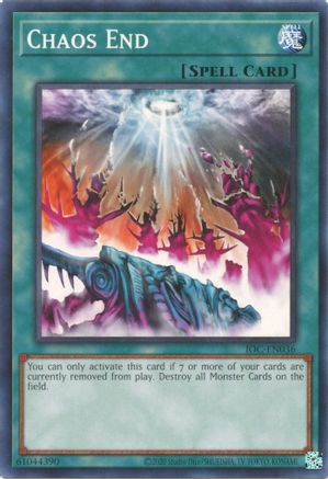 Chaos End (IOC-EN036) - Invasion of Chaos (25th Anniversary Edition) Unlimited Invasion of Chaos (25th Anniversary Edition) Yugioh Single Squirtle Squad Card Shop.