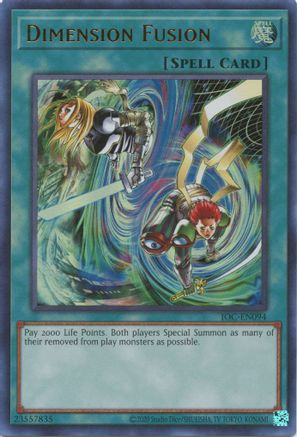 Dimension Fusion (IOC-EN094) - Invasion of Chaos (25th Anniversary Edition) Unlimited Invasion of Chaos (25th Anniversary Edition) Yugioh Single Squirtle Squad Card Shop.
