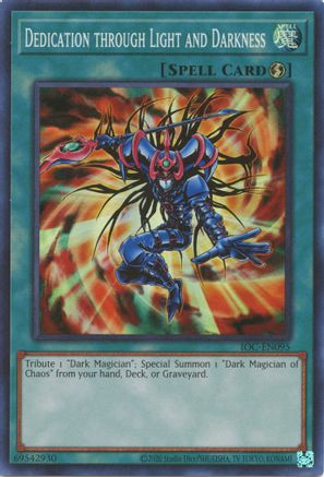 Dedication Through Light and Darkness (IOC-EN095) - Invasion of Chaos (25th Anniversary Edition) Unlimited Invasion of Chaos (25th Anniversary Edition) Yugioh Single Squirtle Squad Card Shop.