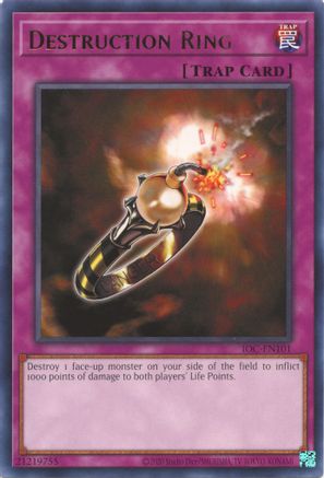 Destruction Ring (IOC-EN101) - Invasion of Chaos (25th Anniversary Edition) Unlimited Invasion of Chaos (25th Anniversary Edition) Yugioh Single Squirtle Squad Card Shop.