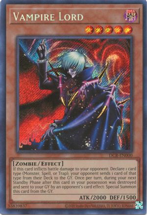 Vampire Lord (DCR-EN000) - Dark Crisis (25th Anniversary Edition) Unlimited Dark Crisis (25th Anniversary Edition) Yugioh Single Squirtle Squad Card Shop.
