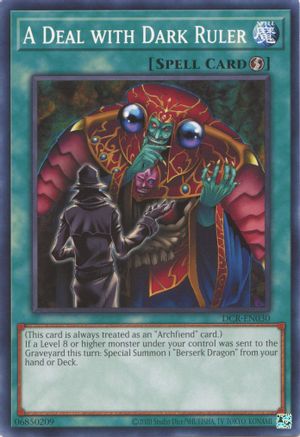 A Deal with Dark Ruler (DCR-EN030) - Dark Crisis (25th Anniversary Edition) Unlimited Dark Crisis (25th Anniversary Edition) Yugioh Single Squirtle Squad Card Shop.