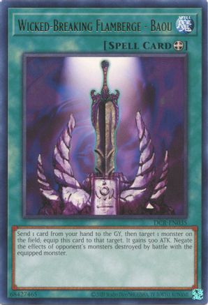 Wicked-Breaking Flamberge - Baou (DCR-EN035) - Dark Crisis (25th Anniversary Edition) Unlimited Dark Crisis (25th Anniversary Edition) Yugioh Single Squirtle Squad Card Shop.