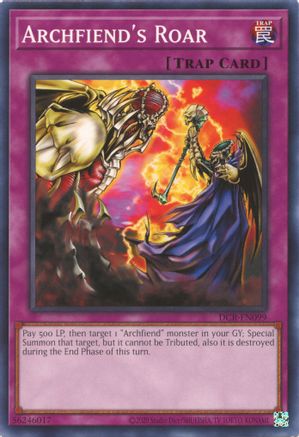 Archfiend's Roar (DCR-EN099) - Dark Crisis (25th Anniversary Edition) Unlimited Dark Crisis (25th Anniversary Edition) Yugioh Single Squirtle Squad Card Shop.