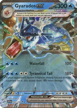 Scarlet & Violet - Base Set - Gyarados ex 045/198 - clean card image