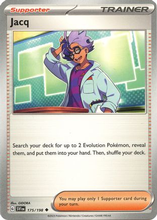 Jacq 175/198 SV01 Scarlet & Violet Base Set - Uncommon SV01: Scarlet & Violet Base Set Pokemon Single Squirtle Squad Card Shop.