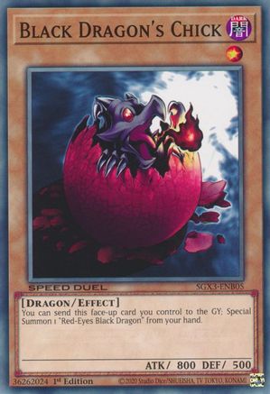 Black Dragon's Chick (SGX3-ENB05) - Speed Duel GX: Duelists of Shadows 1st Edition Speed Duel GX: Duelists of Shadows Yugioh Single Squirtle Squad Card Shop.