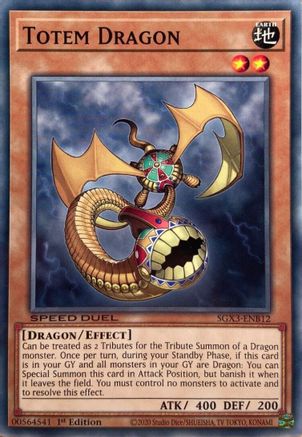 Totem Dragon (SGX3-ENB12) - Speed Duel GX: Duelists of Shadows 1st Edition Speed Duel GX: Duelists of Shadows Yugioh Single Squirtle Squad Card Shop.