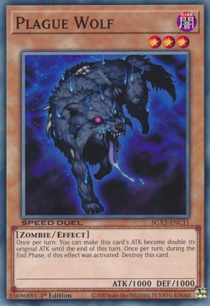 Plague Wolf (SGX3-ENC11) - Speed Duel GX: Duelists of Shadows 1st Edition Speed Duel GX: Duelists of Shadows Yugioh Single Squirtle Squad Card Shop.