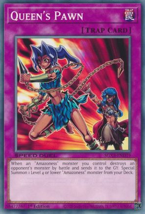 Queen's Pawn (SGX3-END19) - Speed Duel GX: Duelists of Shadows 1st Edition Speed Duel GX: Duelists of Shadows Yugioh Single Squirtle Squad Card Shop.
