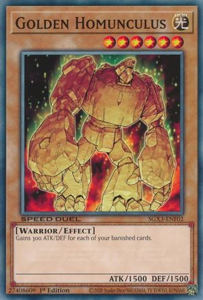 Golden Homunculus (SGX3-ENF02) - Speed Duel GX: Duelists of Shadows 1st Edition Speed Duel GX: Duelists of Shadows Yugioh Single Squirtle Squad Card Shop.