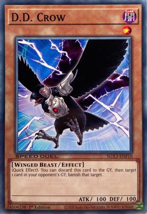 D.D. Crow (SGX3-ENF10) - Speed Duel GX: Duelists of Shadows 1st Edition Speed Duel GX: Duelists of Shadows Yugioh Single Squirtle Squad Card Shop.