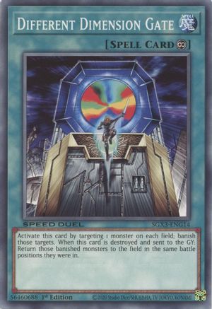 Different Dimension Gate (G) (SGX3-ENG14) - Speed Duel GX: Duelists of Shadows 1st Edition Speed Duel GX: Duelists of Shadows Yugioh Single Squirtle Squad Card Shop.