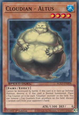 Cloudian - Altus (SGX3-ENH04) - Speed Duel GX: Duelists of Shadows 1st Edition Speed Duel GX: Duelists of Shadows Yugioh Single Squirtle Squad Card Shop.