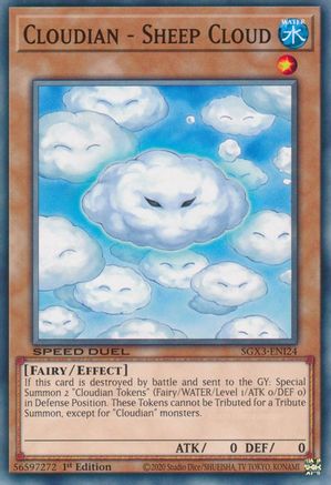 Cloudian - Sheep Cloud (SGX3-ENI24) - Speed Duel GX: Duelists of Shadows 1st Edition Speed Duel GX: Duelists of Shadows Yugioh Single Squirtle Squad Card Shop.
