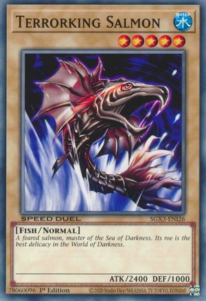 Terrorking Salmon (SGX3-ENI26) - Speed Duel GX: Duelists of Shadows 1st Edition Speed Duel GX: Duelists of Shadows Yugioh Single Squirtle Squad Card Shop.