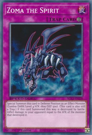 Zoma the Spirit (SGX3-ENI38) - Speed Duel GX: Duelists of Shadows 1st Edition Speed Duel GX: Duelists of Shadows Yugioh Single Squirtle Squad Card Shop.