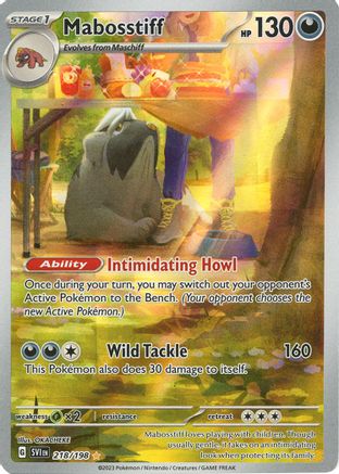 Mabosstiff 218/198 - Holofoil SV01 Scarlet & Violet Base Set - Illustration Rare