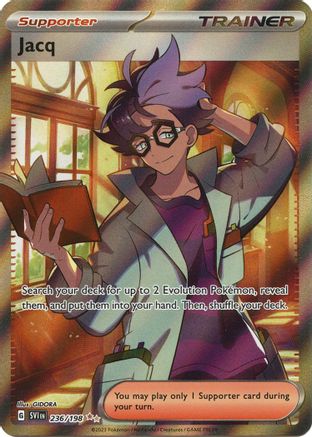 Jacq 236/198 - Holofoil SV01 Scarlet & Violet Base Set - Ultra Rare SV01: Scarlet & Violet Base Set Pokemon Single Squirtle Squad Card Shop.