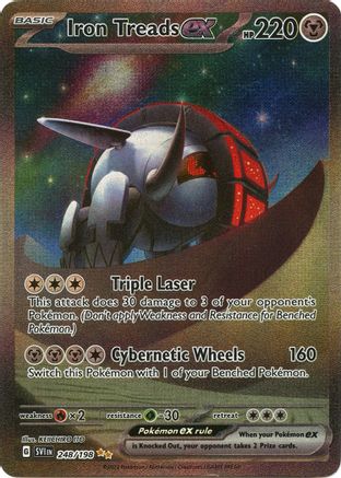 Iron Treads ex 248/198 - Holofoil SV01 Scarlet & Violet Base Set - Special Illustration Rare SV01: Scarlet & Violet Base Set Pokemon Single Squirtle Squad Card Shop.