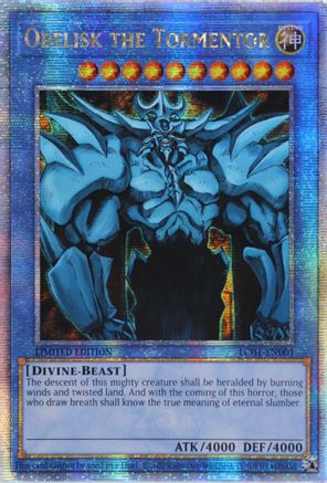 Obelisk the Tormentor (Quarter Century Secret Rare) (LC01-EN001) - Legendary Collection: 25th Anniversary Edition Limited Legendary Collection: 25th Anniversary Edition Yugioh Single Squirtle Squad Card Shop.