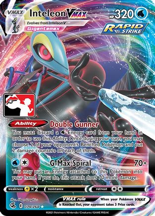 Inteleon VMAX - Holofoil Prize Pack Series Cards - Ultra Rare Prize Pack Series Cards Pokemon Single Squirtle Squad Card Shop.