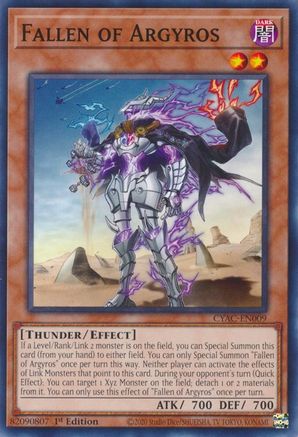 Fallen of Argyros (CYAC-EN009) - Cyberstorm Access 1st Edition Cyberstorm Access Yugioh Single Squirtle Squad Card Shop.