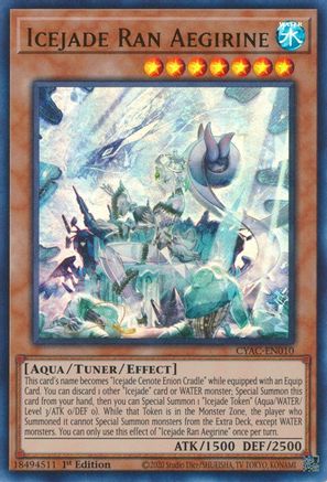 Icejade Ran Aegirine (CYAC-EN010) - Cyberstorm Access 1st Edition Cyberstorm Access Yugioh Single Squirtle Squad Card Shop.
