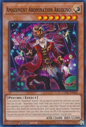 Amazement Abomination Arlekino (CYAC-EN023) - Cyberstorm Access 1st Edition Cyberstorm Access Yugioh Single Squirtle Squad Card Shop.
