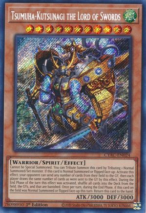 Tsumuha-Kutsunagi the Lord of Swords (CYAC-EN024) - Cyberstorm Access 1st Edition Cyberstorm Access Yugioh Single Squirtle Squad Card Shop.