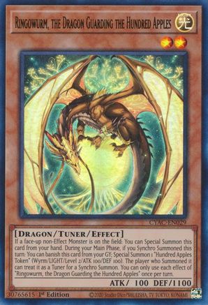 Ringowurm, the Dragon Guarding the Hundred Apples (CYAC-EN029) - Cyberstorm Access 1st Edition Cyberstorm Access Yugioh Single Squirtle Squad Card Shop.