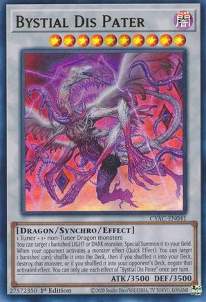 Bystial Dis Pater (CYAC-EN041) - Cyberstorm Access 1st Edition Cyberstorm Access Yugioh Single Squirtle Squad Card Shop.