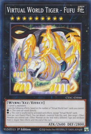Virtual World Tiger - Fufu (CYAC-EN046) - Cyberstorm Access 1st Edition Cyberstorm Access Yugioh Single Squirtle Squad Card Shop.