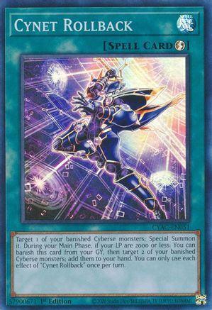 Cynet Rollback (CYAC-EN051) - Cyberstorm Access 1st Edition Cyberstorm Access Yugioh Single Squirtle Squad Card Shop.