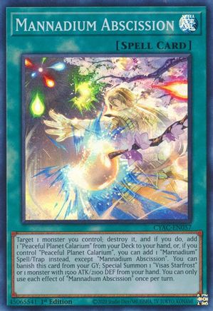 Mannadium Abscission (CYAC-EN057) - Cyberstorm Access 1st Edition Cyberstorm Access Yugioh Single Squirtle Squad Card Shop.