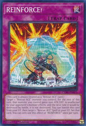 REINFORCE! (CYAC-EN075) - Cyberstorm Access 1st Edition Cyberstorm Access Yugioh Single Squirtle Squad Card Shop.