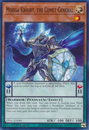 Moissa Knight, the Comet General (CYAC-EN081) - Cyberstorm Access 1st Edition Cyberstorm Access Yugioh Single Squirtle Squad Card Shop.