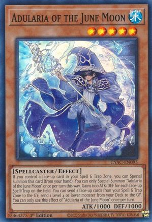 Adularia of the June Moon (CYAC-EN095) - Cyberstorm Access 1st Edition Cyberstorm Access Yugioh Single Squirtle Squad Card Shop.