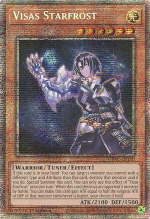 Visas Starfrost (Starlight Rare) (CYAC-EN100) - Cyberstorm Access 1st Edition Cyberstorm Access Yugioh Single Squirtle Squad Card Shop.