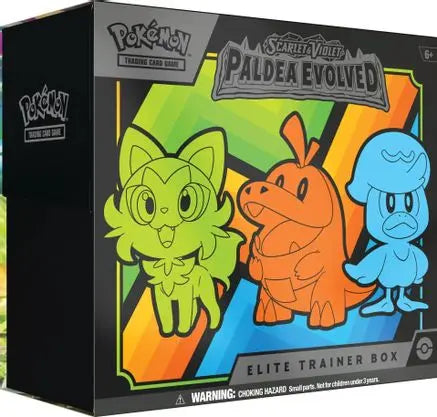 Pokemon TCG - Scarlet & Violet Paldea Evolved Elite Trainer Box - Sealed - English SV02: Paldea Evolved Pokemon Sealed Squirtle Squad Card Shop.