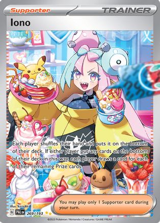Iono 269/193 - Holofoil SV02 Paldea Evolved - Special Illustration Rare SV02: Paldea Evolved Pokemon Single Squirtle Squad Card Shop.