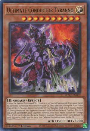 Ultimate Conductor Tyranno (WISU-EN009) - Wild Survivors 1st Edition Wild Survivors Yugioh Single Squirtle Squad Card Shop.