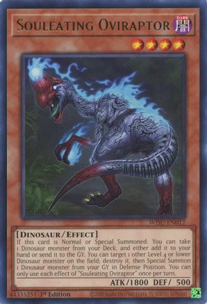 Souleating Oviraptor (WISU-EN012) - Wild Survivors 1st Edition Wild Survivors Yugioh Single Squirtle Squad Card Shop.