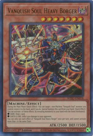 Vanquish Soul Heavy Borger (WISU-EN018) - Wild Survivors 1st Edition Wild Survivors Yugioh Single Squirtle Squad Card Shop.